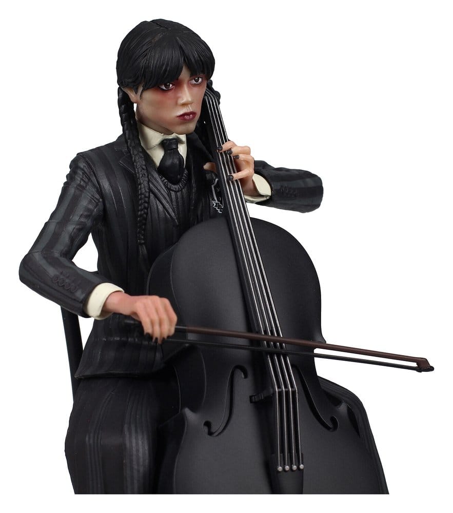Wednesday Cello Figure with Figurative Keychain 20 cm - MangaShop.ro