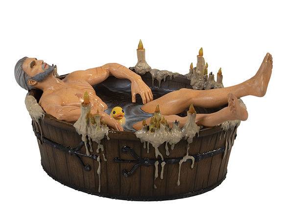 The Witcher 3 Wild Hunt Statue Geralt in the Bath 9 cm - MangaShop.ro