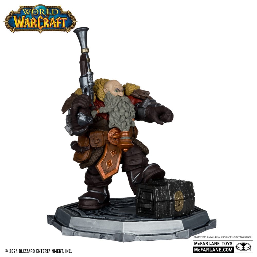 World of Warcraft PVC Statue 2-Pack 1/12 Dwarf Hunter: Beast Master & Pandaren: Monk (Gold Label) 15 cm - MangaShop.ro