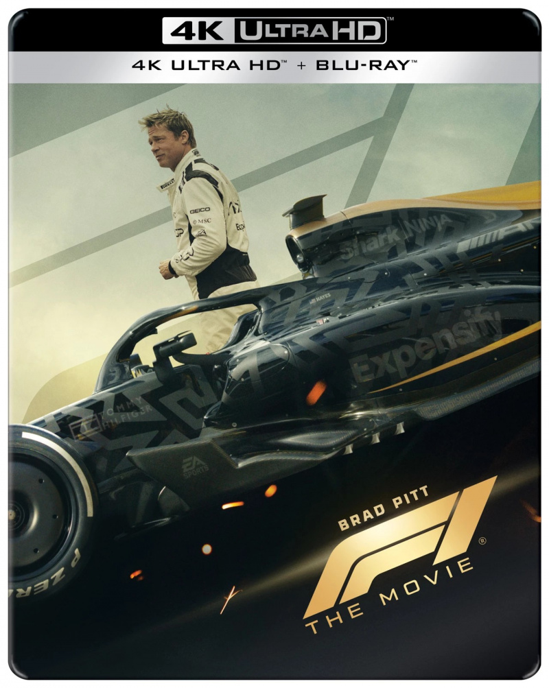 F1 - The Movie 2025 Limited Edition Steelbook 4K Ultra HD + Blu-Ray - MangaShop.ro