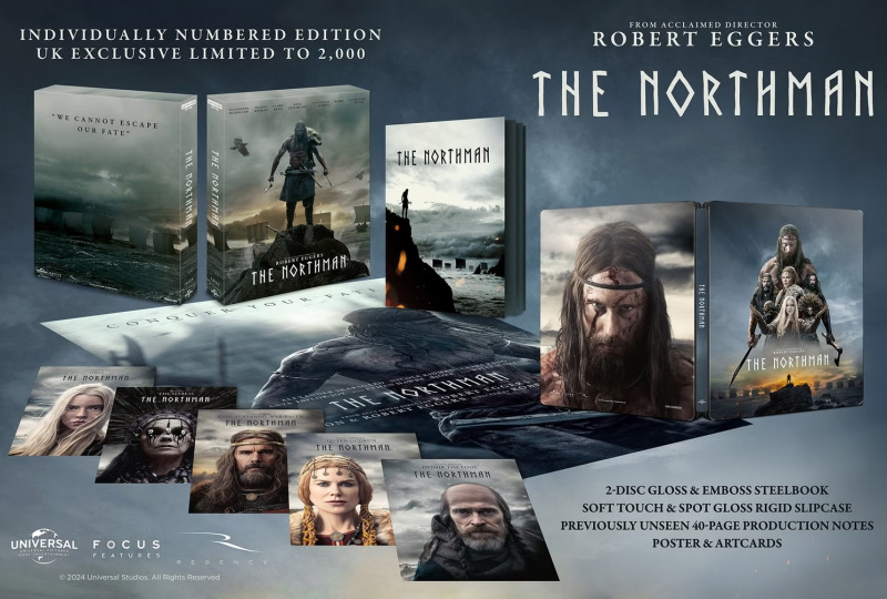 The Northman 2022 Limited Edition Steelbook 4K Ultra HD + Blu-Ray - MangaShop.ro
