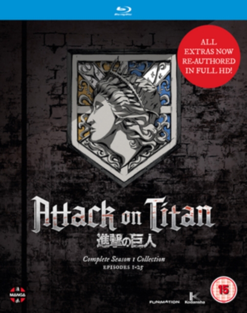 Attack On Titan Season 1 Blu-Ray - MangaShop.ro