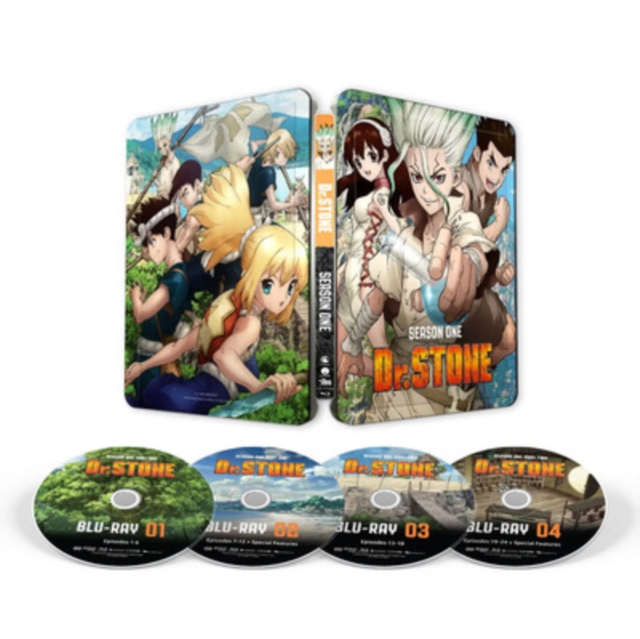Dr. Stone: Season One 2019 Blu-ray / Box Set (Steelbook) - MangaShop.ro