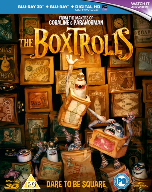 The Boxtrolls 2014 Blu-ray / 3D Edition + 2D Edition + Digital Copy - Triple Play - MangaShop.ro