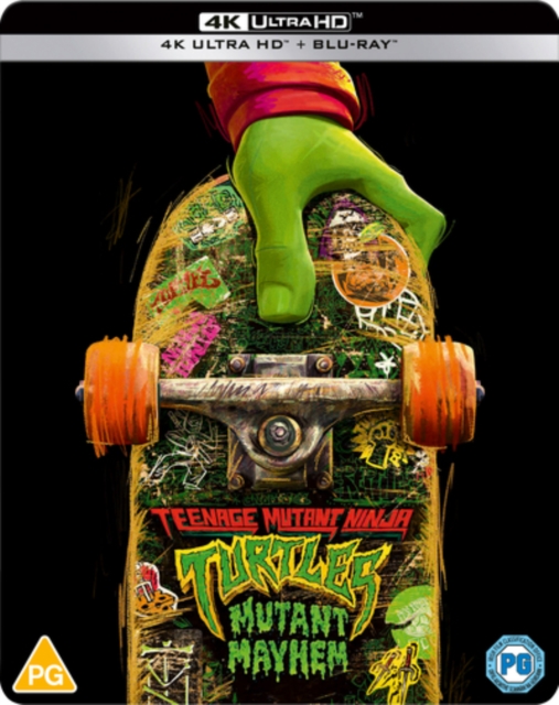 Teenage Mutant Ninja Turtles: Mutant Mayhem 2023 Blu-ray / 4K Ultra HD + Blu-ray Steelbook - MangaShop.ro