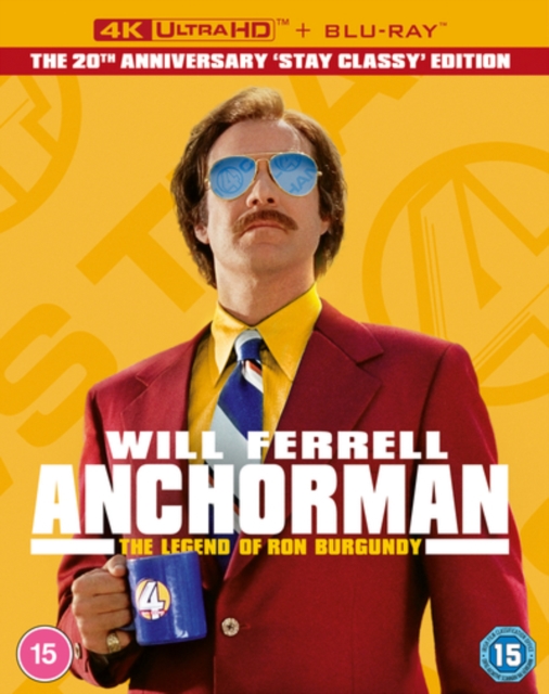 Anchorman - The Legend of Ron Burgundy 2004 Blu-ray / 4K Ultra HD + Blu-ray (20th Anniversary Collector's Edition) - MangaShop.ro