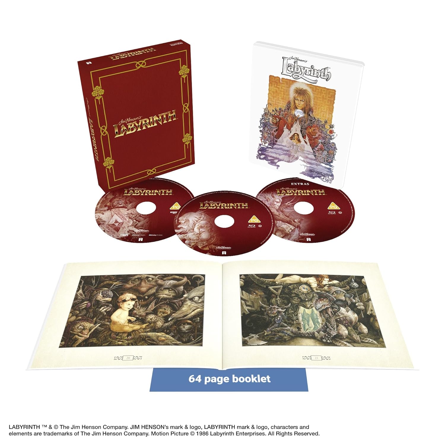 Labyrinth 1986 Blu-ray / 4K Ultra HD + Blu-ray (Collector's) - MangaShop.ro