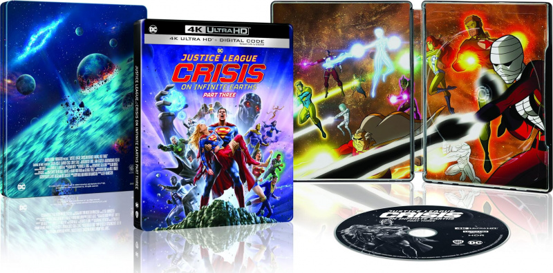 Crisis On Infinite Earths Part 3 2024 Limited Edition Steelbook 4K Ultra HD - MangaShop.ro