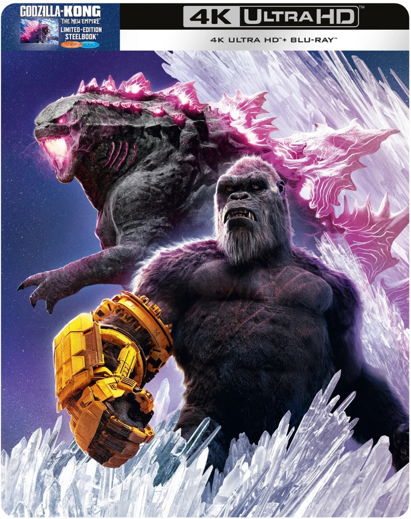 Godzilla X Kong 2024 Limited Edition Steelbook 4K Ultra HD + Blu-Ray - MangaShop.ro