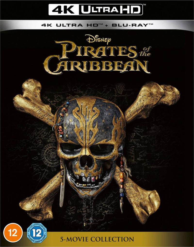 Pirates Of The Caribbean - 1 to 5 Movie Collection Steelbook 4K Ultra HD + Blu-Ray - MangaShop.ro