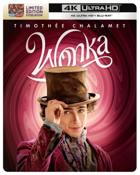 Wonka 2023 Limited Edition Steelbook 4K Ultra HD - MangaShop.ro