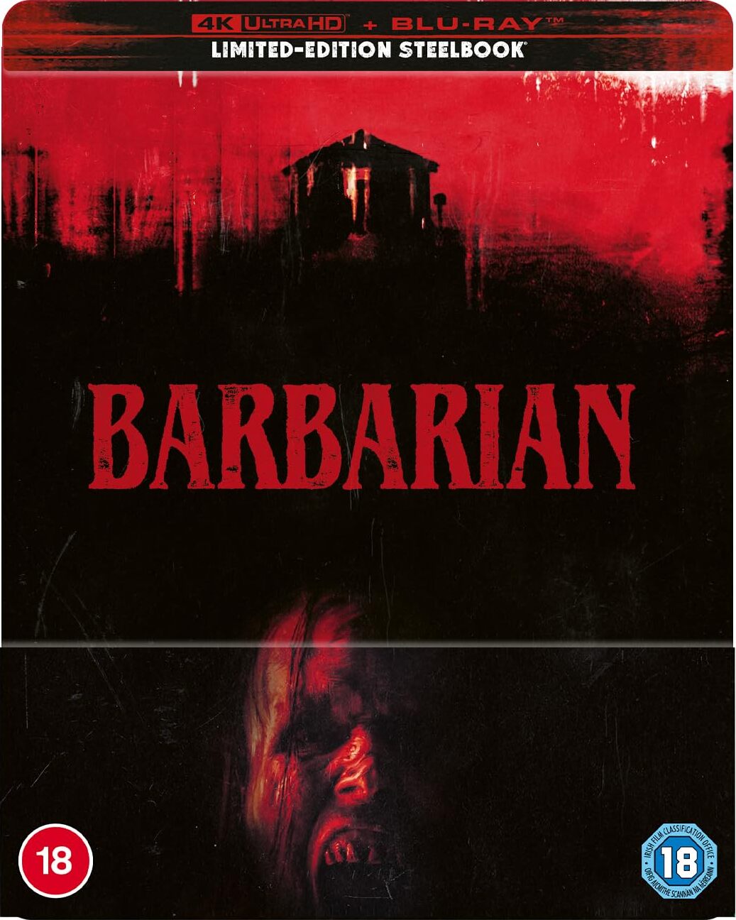 Barbarian 2022 Blu-ray / 4K Ultra HD + Blu-ray (Limited Edition Steelbook) - MangaShop.ro
