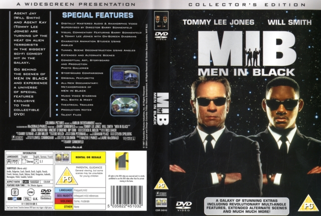 Men in Black 1997 DVD / Collectors Widescreen Edition - MangaShop.ro