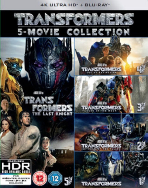 Transformers 1-5 Movie Collection (5 Films) 4K Ultra HD - MangaShop.ro