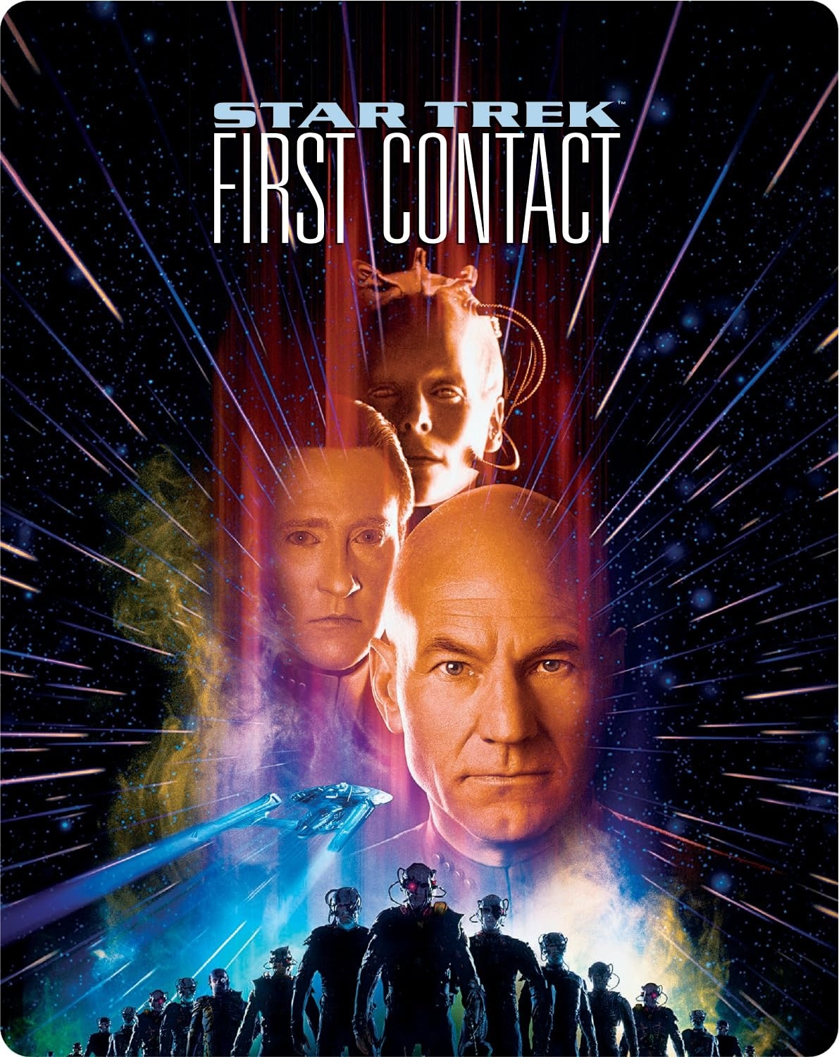 Star Trek VIII - First Contact 1996 Blu-ray / 4K Ultra HD + Blu-ray (30th Anniversary Ltd Edition Steelbook) - MangaShop.ro