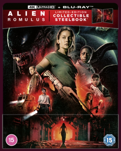 Alien: Romulus 2024 Blu-ray / 4K Ultra HD + Blu-ray (Limited Edition Steelbook) - MangaShop.ro
