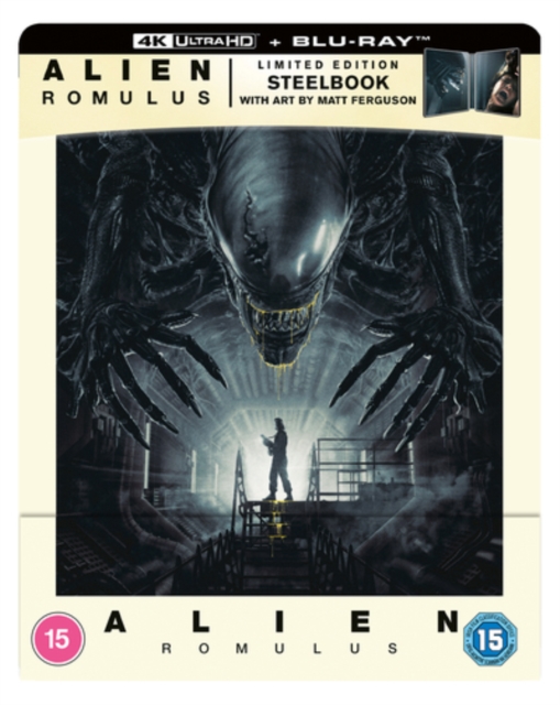 Alien: Romulus 2024 Blu-ray / 4K Ultra HD + Blu-ray (Limited Edition Art by Matt Ferguson Steelbook) - MangaShop.ro