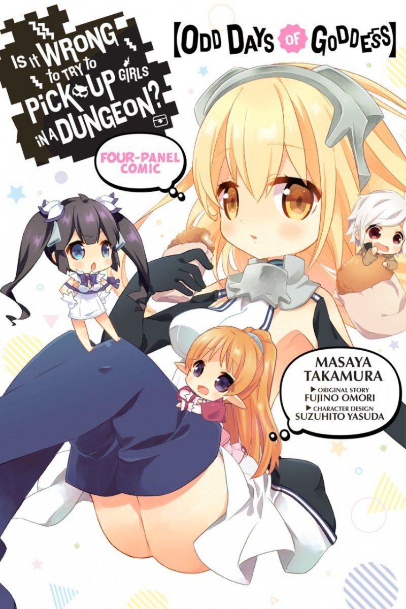 Is It Wrong to Try to Pick Up Girls in a Dungeon? Four-Panel Comic: Odd Days of Goddess - MangaShop.ro