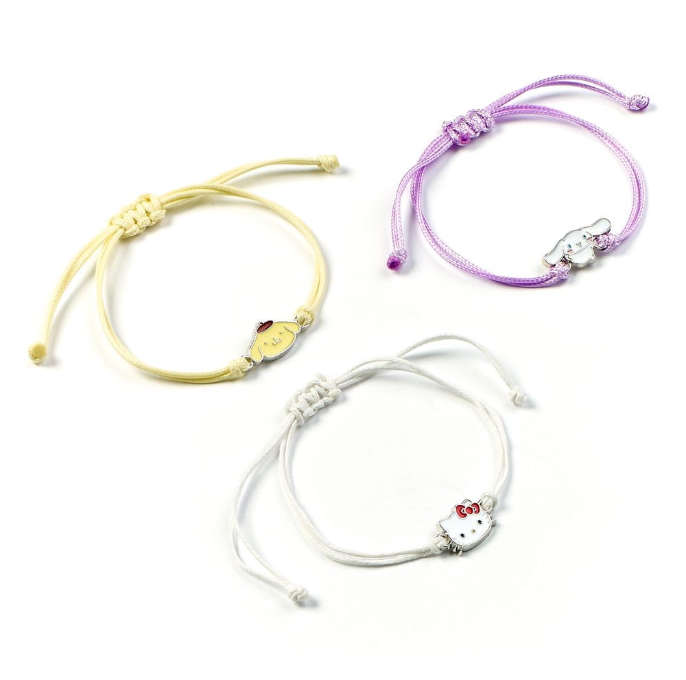 Sanrio Bracelet 3-Pack Hello Kitty, Cinnamonroll and Pompompurin - MangaShop.ro