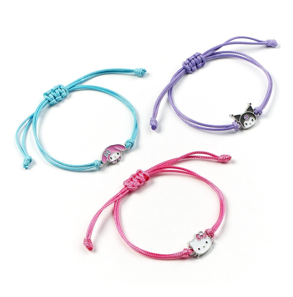 Sanrio Bracelet 3-Pack Hello Kitty, Kuromi and My Melody - MangaShop.ro