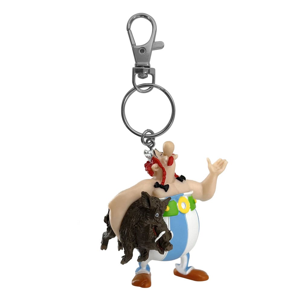 Asterix Keychain Obelix Carrying a Boar 14 cm - MangaShop.ro