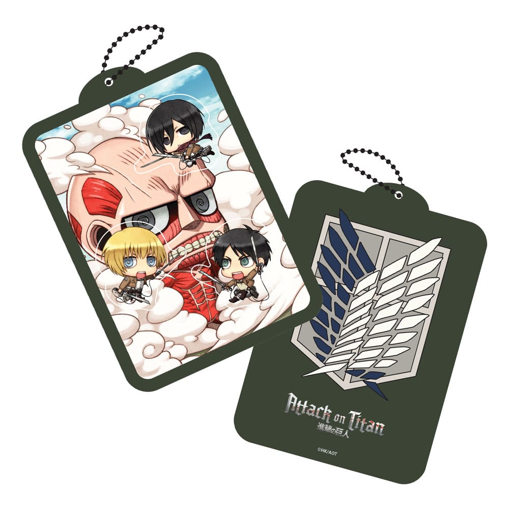 Attack on Titan Shaker Acrylic Keychain Kawaii Attack! - MangaShop.ro