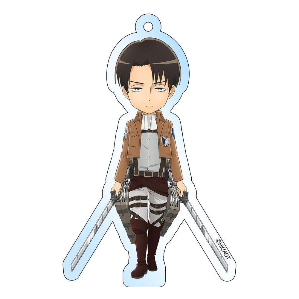 Attack on Titan Acrylic Keychain Levi Holographic 8 cm - MangaShop.ro
