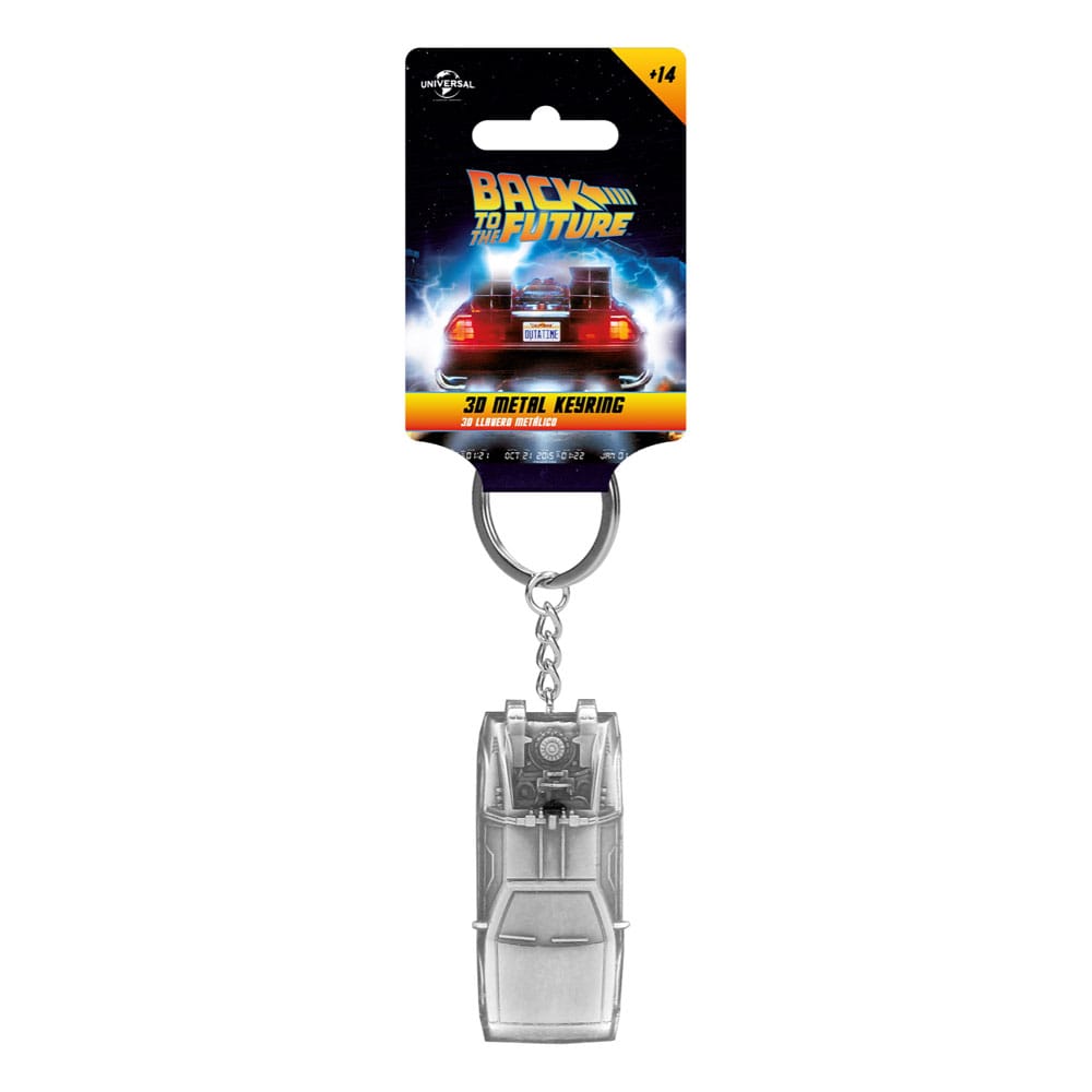 Back to the Future Metal Keychain DeLorean 7 cm - MangaShop.ro
