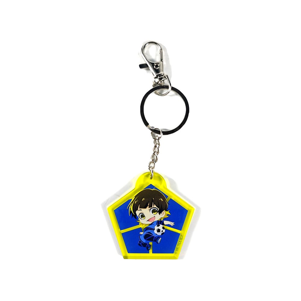 Blue Lock Acrylic Keychain Meguru Rachira Chibi Style 5 cm - MangaShop.ro