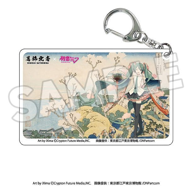 Katsushika Hokusai x Hatsune Miku Acrylic Keychains Blind Box Assortment (8) - MangaShop.ro