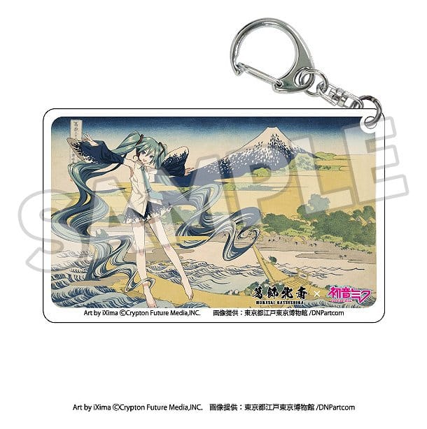 Katsushika Hokusai x Hatsune Miku Acrylic Keychains Blind Box Assortment (8) - MangaShop.ro