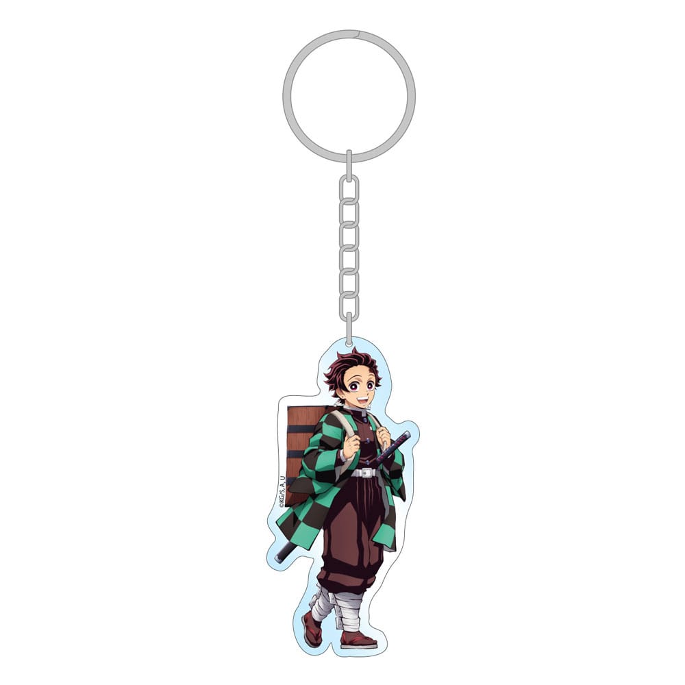 Demon Slayer: Kimetsu no Yaiba Acrylic Keychain Tanjiro Holographic 8 cm - MangaShop.ro