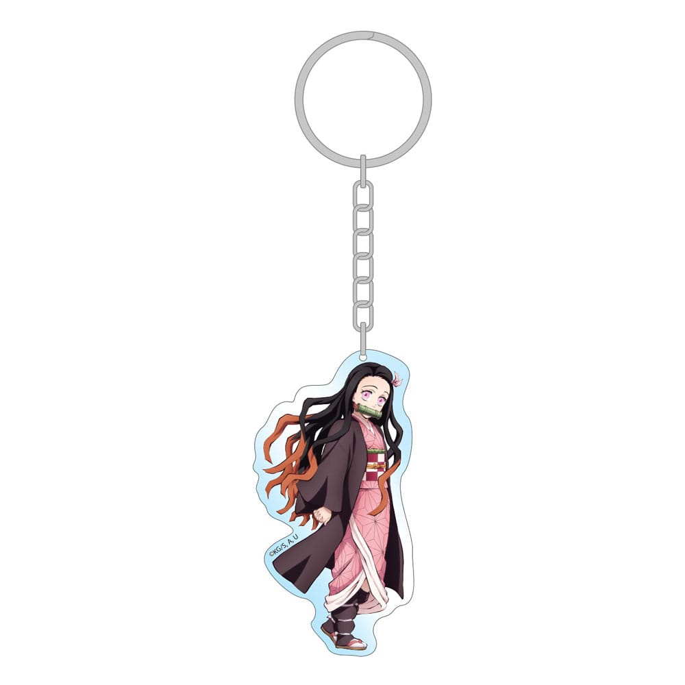 Demon Slayer: Kimetsu no Yaiba Acrylic Keychain Nezuko Holographic 7 cm - MangaShop.ro