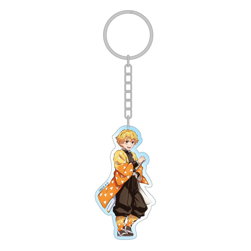 Demon Slayer: Kimetsu no Yaiba Acrylic Keychain Zenitsu Holographic 7 cm - MangaShop.ro