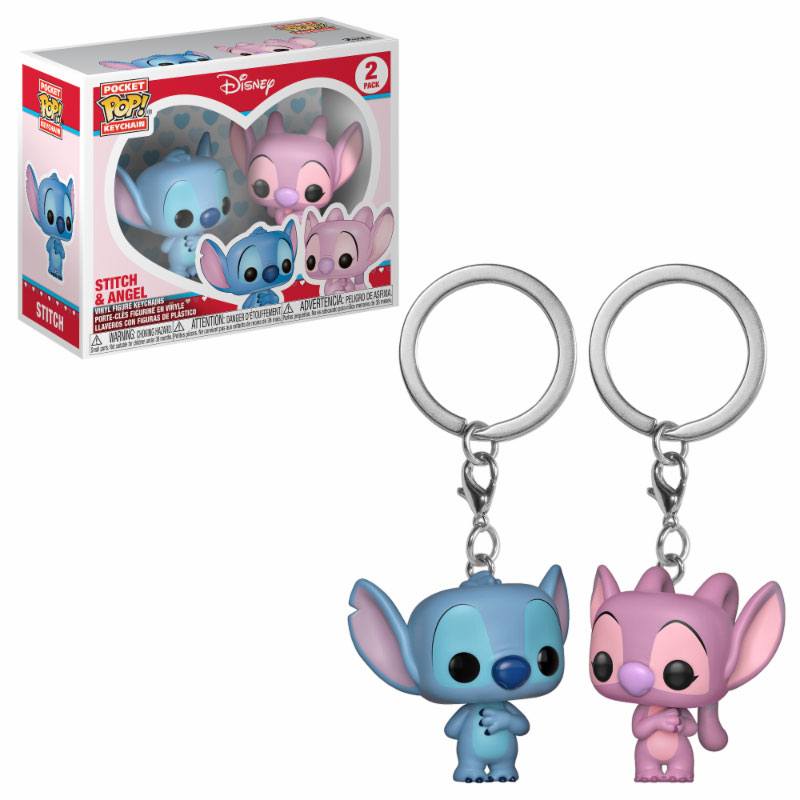 Lilo & Stitch Pocket POP! Vinyl Keychain 2-Pack Stitch & Angel 4 cm - MangaShop.ro