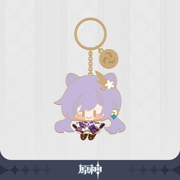 Genshin Impact Character Metal Keychain Keqing  - MangaShop.ro