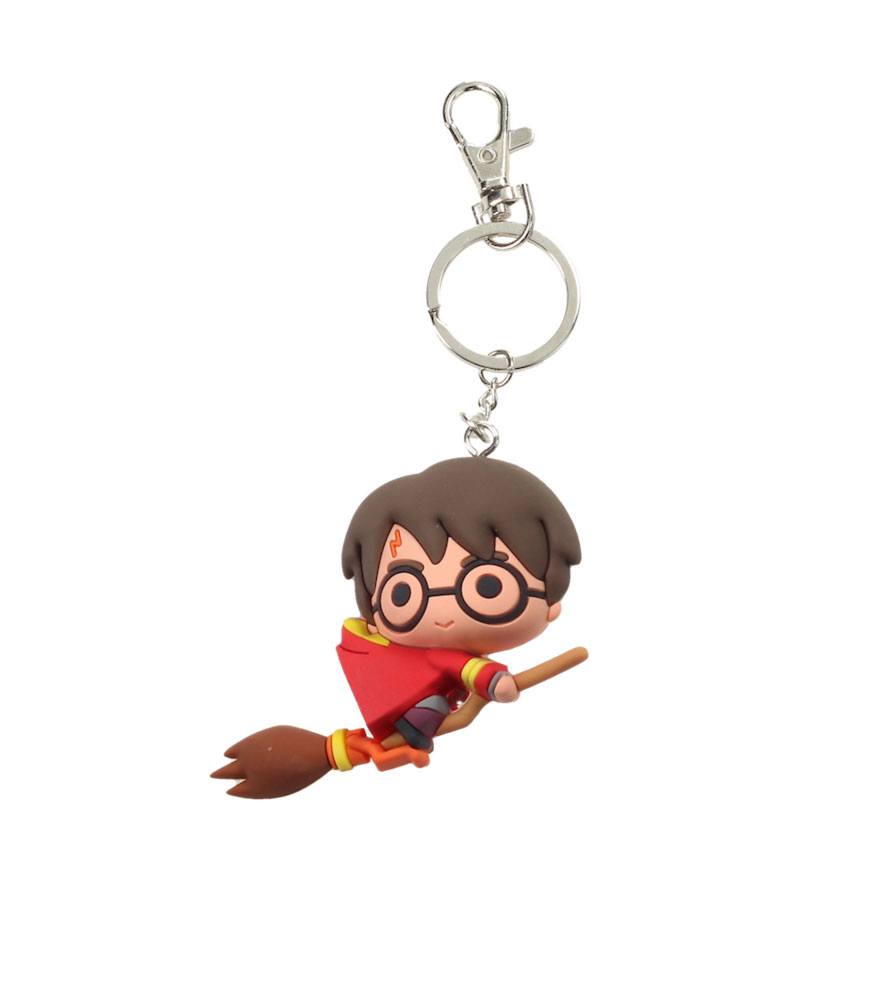 Harry Potter Rubber Keychain Harry Potter & Broomstick 7 cm - MangaShop.ro