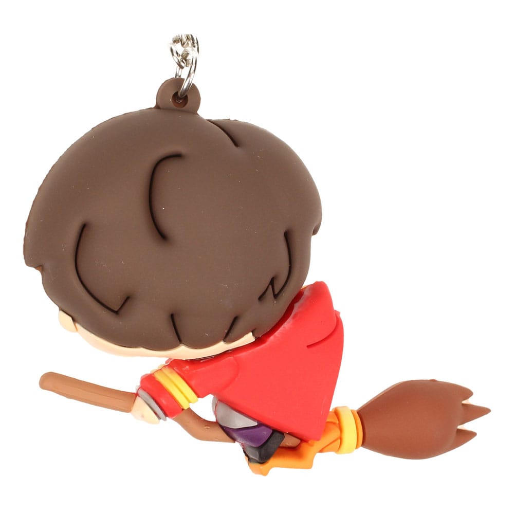 Harry Potter Rubber Keychain Harry Potter & Broomstick 7 cm - MangaShop.ro
