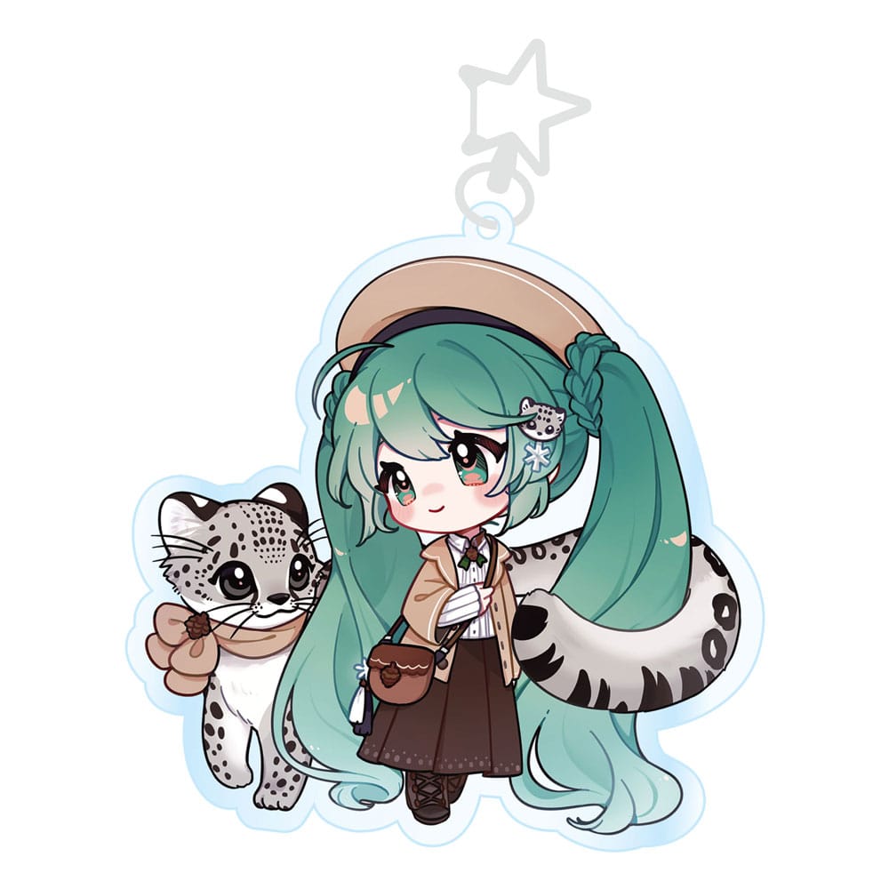 Hatsune Miku Acrylic Keychain Kawaii Winter Time - MangaShop.ro