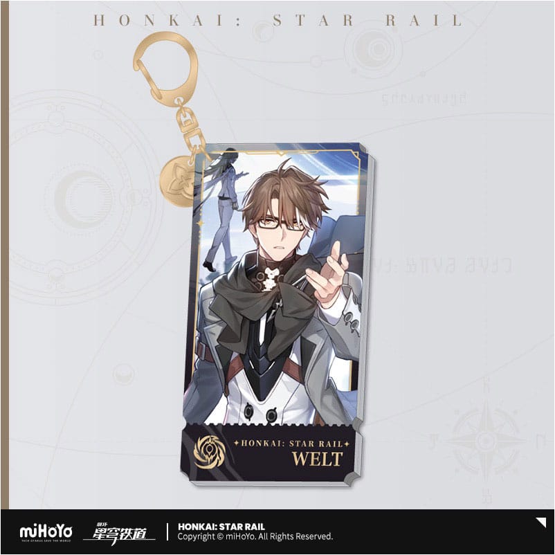 Honkai: Star Rail Character Acrylic Keychain Welt 9 cm - MangaShop.ro