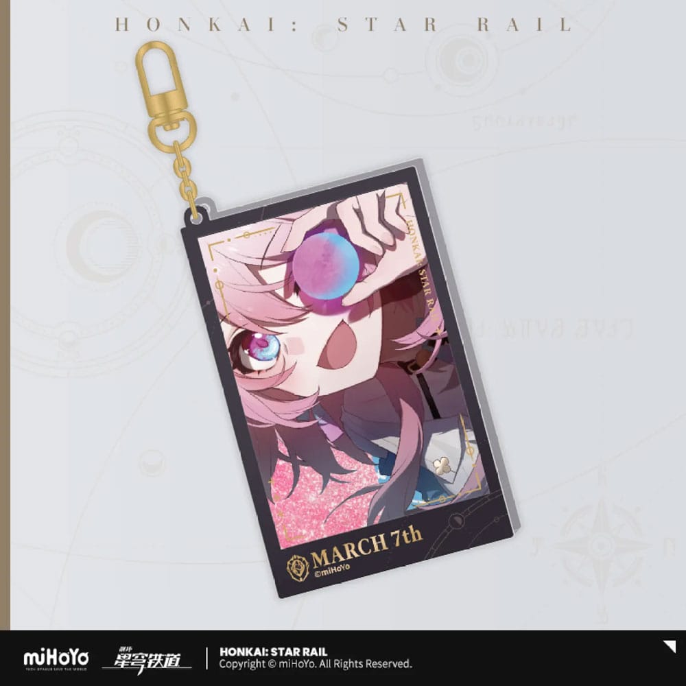 Honkai: Star Rail Countdown Departure Series Acrylic Keychain March 7th Glitter 9 cm - MangaShop.ro