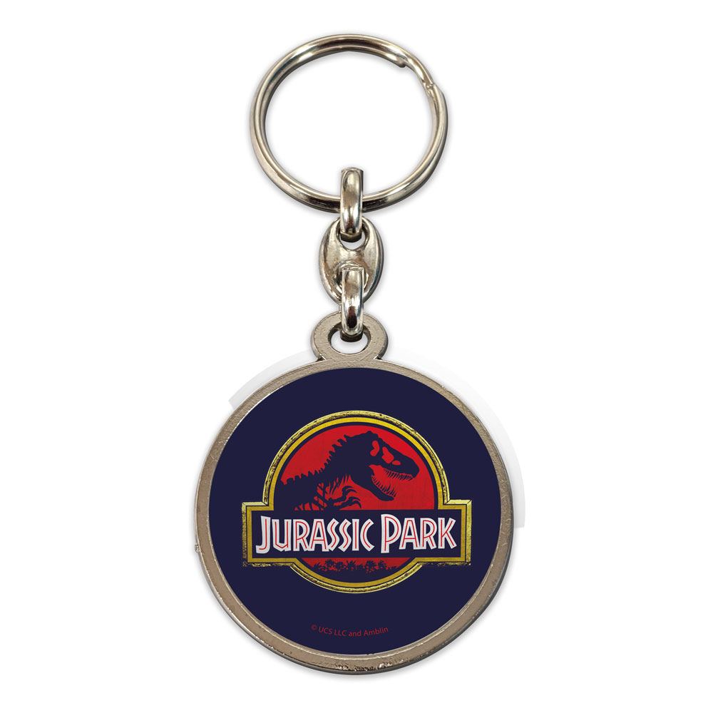Jurassic Park Metal Keychain Movie Logo 7 cm - MangaShop.ro