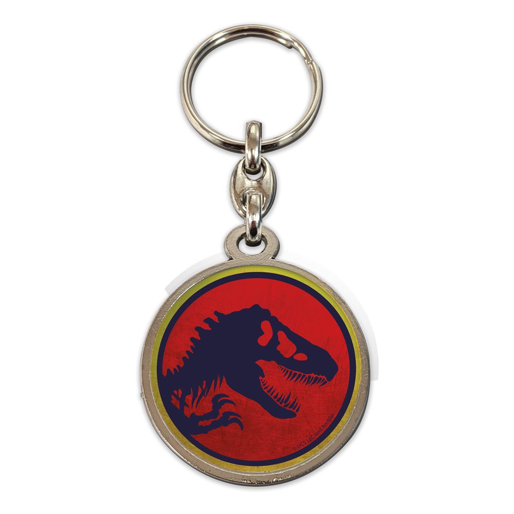 Jurassic Park Metal Keychain Logo 7 cm - MangaShop.ro