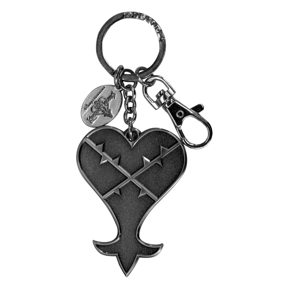 Kingdom Hearts Metal Keychain Heartless Logo - MangaShop.ro