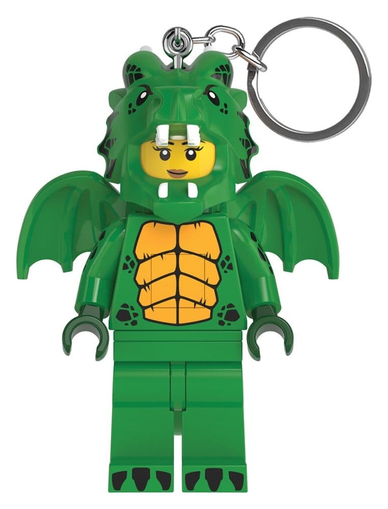 Lego Mini Figure Keychain Light Green Dragon Girl - MangaShop.ro