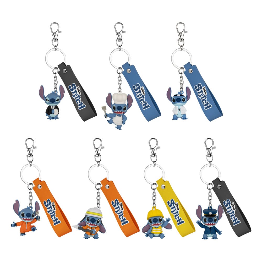 Lilo & Stitch Job Experience Camp Series Keychains Blind Box Stitch 4 cm Assortment (6) - MangaShop.ro