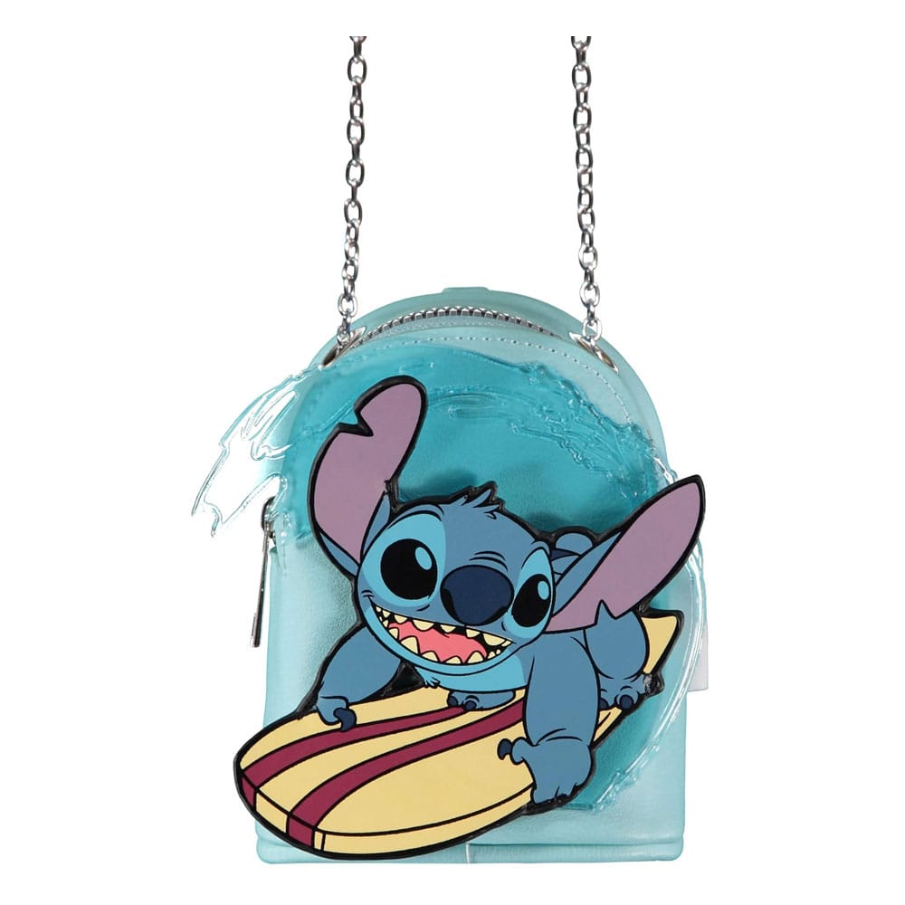 Lilo & Stitch Micro Bag Coin Purse with Keychain Stitch Surfing - MangaShop.ro