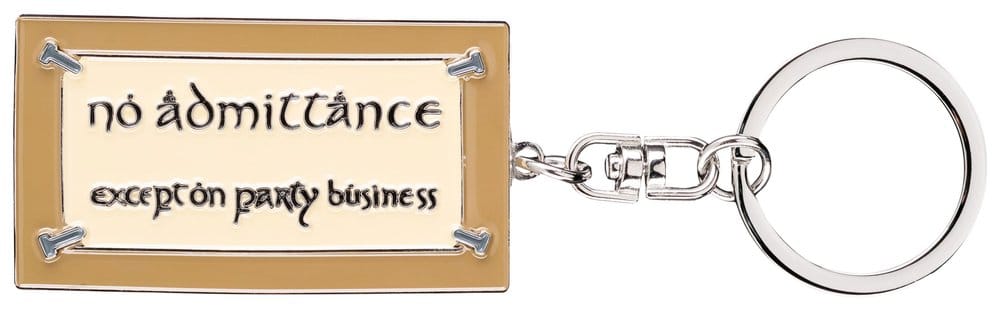 Lord of the Rings Keyring No Admittance Sign 6 cm - MangaShop.ro