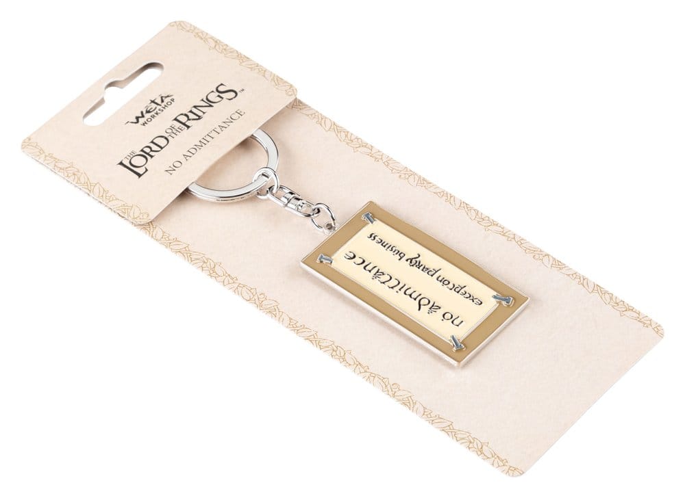 Lord of the Rings Keyring No Admittance Sign 6 cm - MangaShop.ro