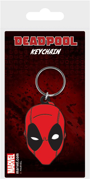 Marvel Comics Rubber Keychain Deadpool Face 6 cm - MangaShop.ro
